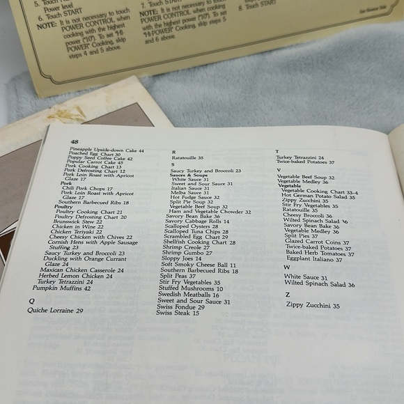 Sears Kenmore Vintage Microwave Oven Paperback Cookbook & Manual Use & Care - Picture 7 of 7